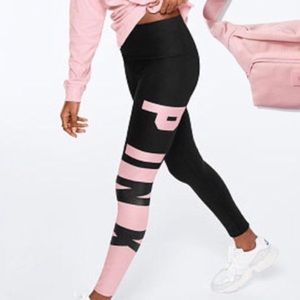 VS PINK LOGO TIGHTS